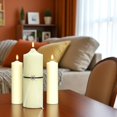 thumbnail image 2 of Hosley 8.5 inches High Pillar Candle Our Day w/Black & White Ribbon, 2 of 6