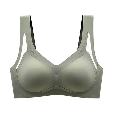 Gnurob Women s Seamless Bras No Underwire Bralette Push Up Bra Soft Wireless Comfort Bralettes Full Coverage Everyday Underwear Clearance Deals Green XX-Large