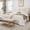 Cream, variant on SHA CERLIN Full Size Platform Bed Frame, Velvet Upholstered Bed with Adjustable Headboard, Vertical Channel Tufted Design, Sturdy Wood Slat Support, No Box Spring Needed, Easy Assembly, Light Gray