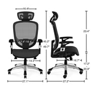 Staples Union & Scale Flexfit Hyken Technical Mesh Task Chair Black 23481CC