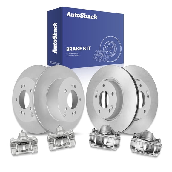 AutoShack Front & Rear Brake Rotors & Calipers for Hyundai & Kia, Tucson 2010-2015 Sportage 2011-2016, AWD L4 2.0L 2.4L