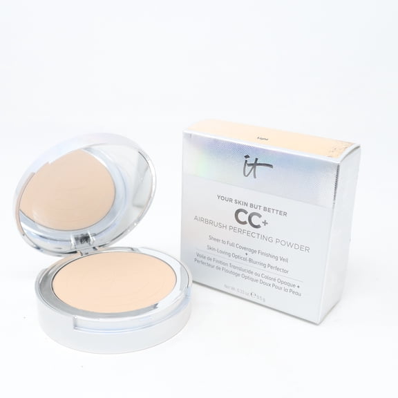 It Cosmetics Your Skin But Better Cc  Airbrush Perfecting Powder .33oz Light New