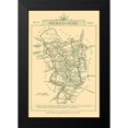 thumbnail image 2 of Cary 13x18 Black Modern Framed Museum Art Print Titled - Derbyshire County England - Cary 1792, 2 of 5