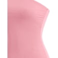 thumbnail image 5 of MixMatchy Women's Basic Solid Stretchy Cotton Long Bandeau Tube Top, 5 of 5