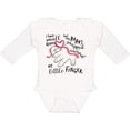 thumbnail image 3 of Inktastic I Have Small Hands, but My Papas Wrapped Around My Little Finger Boys or Girls Long Sleeve Baby Bodysuit, 3 of 5