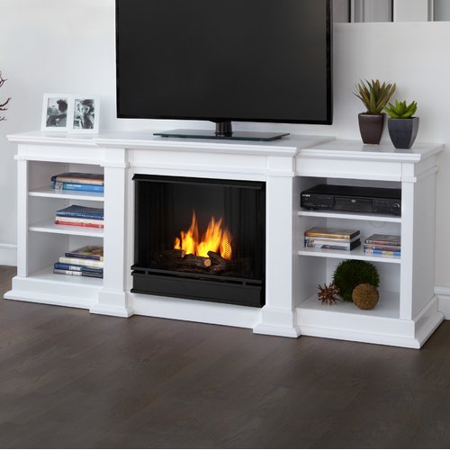 Real Flame Fresno 72'' TV Stand with Gel Fireplace