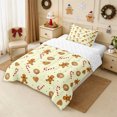 thumbnail image 2 of Erosebridal Gingerbread Cookies Queen Comforter Set 3 Pieces,Christmas Baking Comforter Sets Queen,Cream,Reversible,1 Comforter and 2 Pillowcases, 2 of 6
