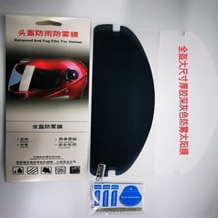 KAKOWELY Bouclier de Casque Film Imperméable pour Casque de Moto Universel Anti-Pluie Film de Bouclier Autocollant de Lentille Revêtement Autocollant Patch Anti-Buée Accessoire de Casque