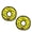 2PK Yellow Bone Ultimate Ring, variant on Tuffy No Stuff Ultimate Ring Yellow Bone Durable Plush Squeaky Dog Toy, 2 Pack