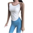 thumbnail image 1 of CEHVOM Hauts de Yoga à Manches Longues pour Femmes, Séchage Rapide, Entraînement, Course, Mise en Forme, Liquidation, 1 of 6