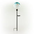 thumbnail image 4 of Alpine Corporation 33" Tall Outdoor Solar Globe Garden Stake with LED Lights, Multicolor, 4 of 13