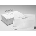 thumbnail image 6 of Inkdotpot 4x6 Inch Recipe Cards (Set of 50) , Thick Double Sided Premium Card Stock- Modern Style White Recipe Notecards for Weddings- Bridal- Baby Shower - Classic White Theme, 6 of 6