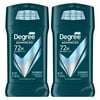 Degree Advanced Long Lasting Men's Antiperspirant Deodorant Stick Twin Pack, Everest, 2.7 oz