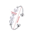 thumbnail image 1 of B Adjustable Pearl Spinning Fidget Rings Stress Relief Jewelry Meditation Rings Anxiety Relief Toys For Focus And Calm Rotating Stacking Rings Gift 4Pc 0.04 Lbs, 1 of 2