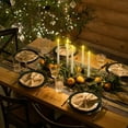 thumbnail image 7 of 1" Window Candles with Timer - 10 Pack Battery Operated Tapered Candles, Flameless LED Taper Candlesticks Ivory for Christmas Holiday Decor, 7 of 7