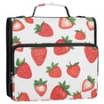 thumbnail image 5 of FORMRS Zipper Binder with Shoulder Strap 2-inch Ring 500 Sheet Capacity File Bag, Strawberry, 5 of 5