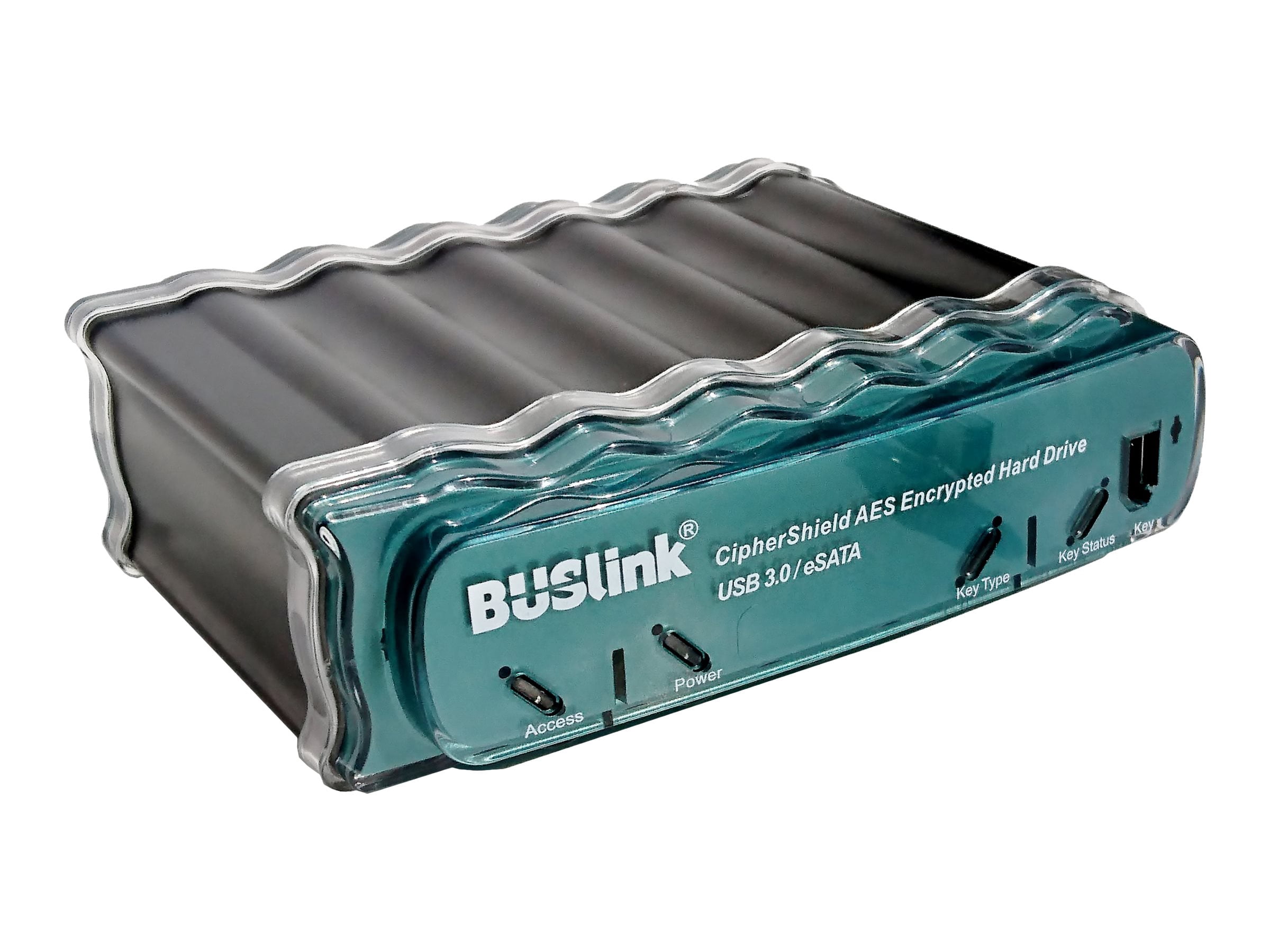 BUSlink CipherShield CDSE-4T-SU3 - Hard drive - encrypted - 4 TB - external (desktop) - USB 3.0 / eSATA-300 - FIPS 140-2 Level 2, 256-bit AES