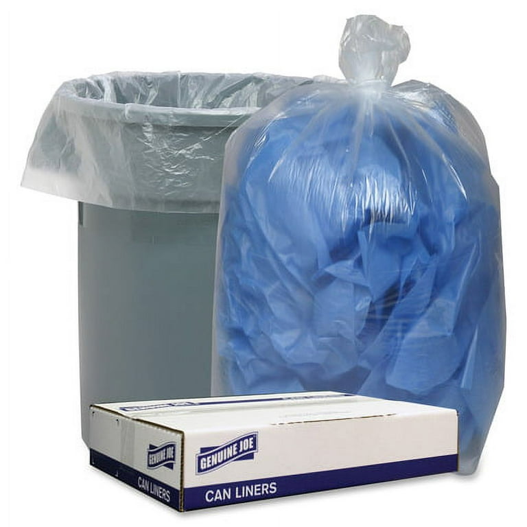 ProHeal 33 Gallon Industrial Trash Bags, 17 Microns Extra-Thick -  High-Density Clear Can Liners 