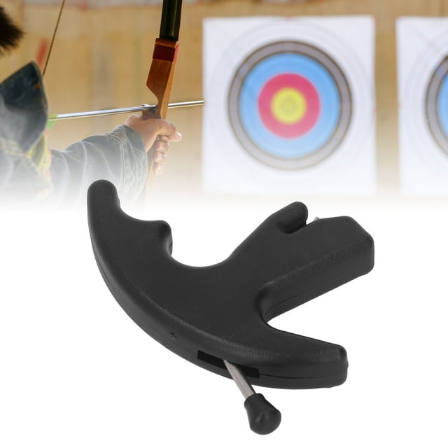 Thumb Bow Release, 3 Finger Compound Bow Sensitive Comfortable Grip Adjustable Archery Release Aids For Outdoor Archery