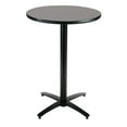thumbnail image 2 of KFI Studios Mode 3.5' Round Bistro Table, Graphite Nebula, Arched X-Base, 2 of 2