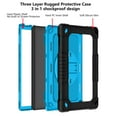 thumbnail image 2 of SOATUTO For Walmart Onn 10.1 Gen 3 2022 Case Built in Handle Strap Shoulder Strap KickStand and Come With HD 9H Tempered Glass Film For Walmart Onn 10.1 3rd Gen Model 100071485 - Black+Blue/2 Pcs, 2 of 6
