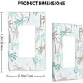thumbnail image 2 of Palm Tree Single Rocker Wall Plate Tropical Plant Green Decorator Rocker Switch Plate Standard 1-Gang Lightswitch Cover for Kitchen Living Room Home Decor, 2 of 5