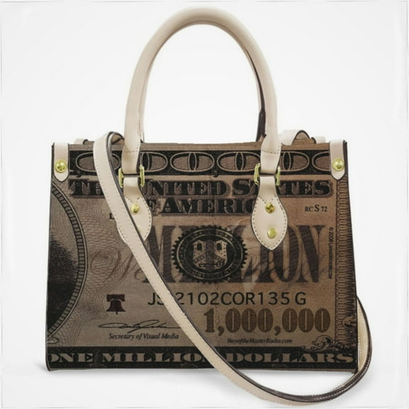 1 Million Dollar Bill Cross Body Bags For Women Small Leather Female Handbags Fashion Top-Handle Totes