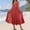 #0096-Red, variant on Womens Fashionable Loose Oversized Casual Sleeveless Maxi Dresses Empire Waist Plaid Pleated Long Dress
