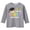 Grey, variant on Kindergarten Graduation Shirt Kids Graduate 3/4 Sleeve Top Size:8-9 Years