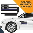 thumbnail image 7 of Magnet Me Up Thin Blue Line American Flag Vinyl Automotive Magnet Decal, 5x8 Inches, 7 of 7