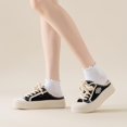 thumbnail image 3 of Calcetines Mcool Mary para mujer, tobilleros con volante, algodón, paquete de 6, blancos, 3 of 8