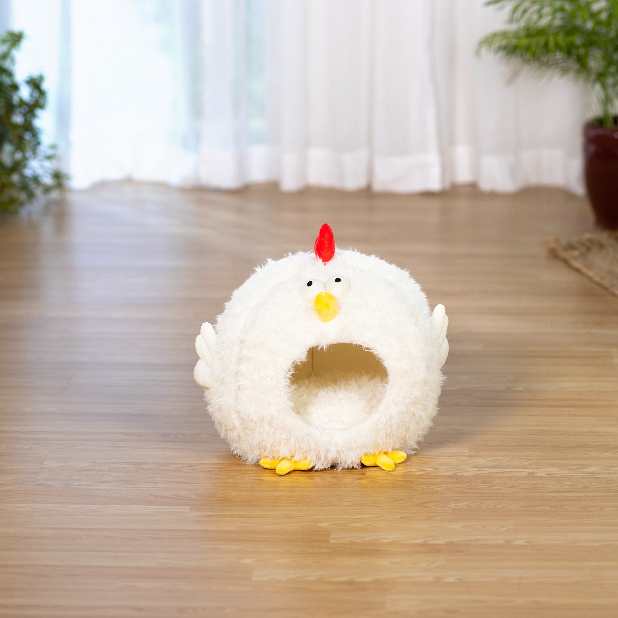 Prevue Pet Products Comfy Chicken Cat and Dog Hideaway Bed 7600