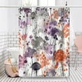 thumbnail image 2 of Watercolor Floral Shower Curtain Purple and Grey Flowers Abstract Herbs Botanical Shower Curtains for Bathroom Bathtubs Decor Washable Durable Polyester Fabric 72x84 Inch with Hooks, 2 of 6