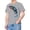 Grey, variant on Kids Lizard Graphic T-Shirt Short Sleeve Crewneck Casual Cotton Top Yellow 12-13 Years