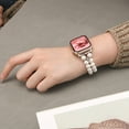 thumbnail image 5 of Dwitch Elastic Beaded Bracelet Strap Compatible with Apple Watch Band 38/40/41/42mm(S10) Series 10/9/ 8/7/SE,Women Fashion Pearl Stretchy Jewelry Strap for iWatch Bands Series 10 9 8 7 6 5 4 3 2 1,A, 5 of 6