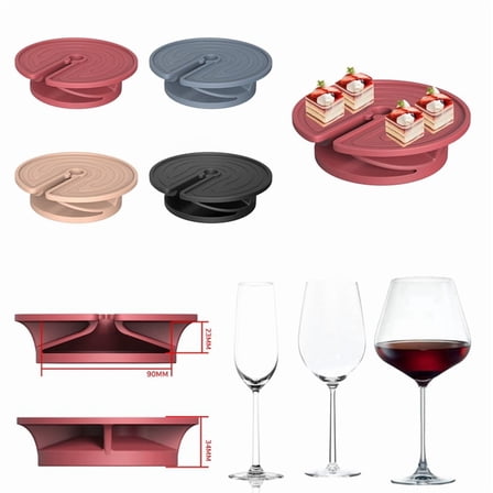 1 x wine glass holder-Black