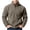 Gray, variant on qafoshin Men's Fleece Half Zip Pullover Sweatshirts Fall Winter Casual Long Sleeve Solid Color Warm Tops