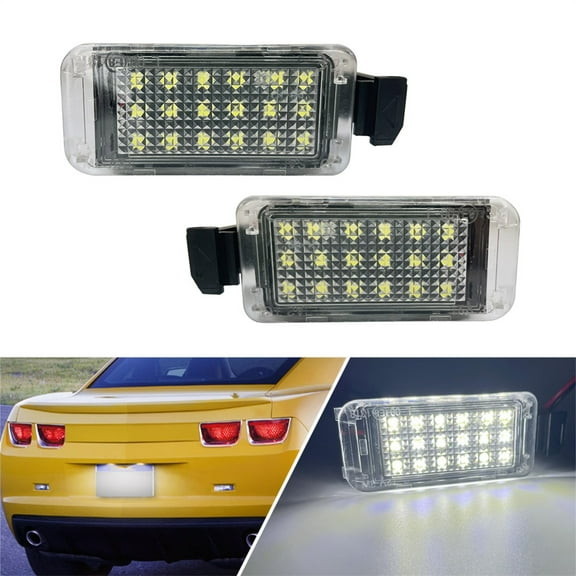 White LED License Plate Light Tag Lamp For Chevrolet Camaro 2010-2013 23383325