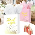 thumbnail image 4 of 12 Pcs Thank You Gift Bags with Tissue Paper, Colorful Kraft Paper Bags for Weddings, Birthday Party Favors, Gift Wrapping, Retail Small Businesses, 4 of 6