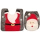 thumbnail image 3 of Muñeco de nieve navideño Papá Noel Ciervo Asiento de inodoro y juego de alfombras Decoraciones navideñas rojas para el baño TUNC Sencillez, 3 of 3