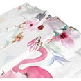 thumbnail image 3 of Pretty Flamingo Flowers Bath Shower Curtain Liners - 72x72in - 100% Polyester - Waterproof Bath Curtain with C-Shaped Hooks for Bathroom Decoration 1 Panel, 3 of 5