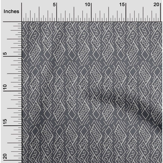 oneOone Tissu en Coton Flex Tourbillon & Géométrique Imprimé 1 Yard 40 Pouces de Large