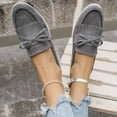 thumbnail image 6 of Gray Women'S Flat Bottom Loafers With Shallow Mouth And Comfortable Fit For Casual Outings, 6 of 9