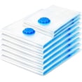 thumbnail image 1 of Paquete de 8 bolsas de almacenamiento al vacío Premium-6l(80x60cm)+2s(60x40cm)-bolsa de almacenamiento al vacío-doble cremallera-reutilizable-para edredones y ropa de cama, 1 of 5