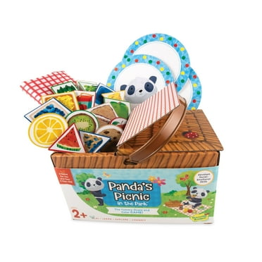 Peaceable Kingdom Games for Parents & Their 2-Year-olds: Panda’s Picnic in The Park, Toddler & Preschool Board Game of Matching Colors & Shapes