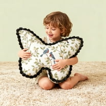 AuroraX Butterfly Shaped Throw Pillows for Couch,White Decorative Soft Cute Throw Pillow,Valentines Day Farmhouse Couch Home Decoration Gifts for Women Mom