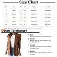 thumbnail image 2 of WXLWZYWL Women's 2024 Fall Casual Blazers Long Sleeve Puff Sleeve Lapel Open Front Work Suit Office Blazer Jackets with Pockets, 2 of 5