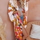thumbnail image 4 of Puntoco Las mujeres imprimen gasa playa kimono largo cardigan blusa chal suelto tops Outwear Puntoco Puntoco-1, 4 of 9