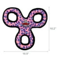 thumbnail image 6 of Tuffy Junior 3WayTug Pink Leopard, Durable Plush Dog Toy, 6 of 8
