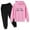 Pink, variant on Zkozptok Toddler Sweatsuit Long Sleeve Hooded Sweatshirts and Jogger Sweatpants Winter Baby Girl Clothes